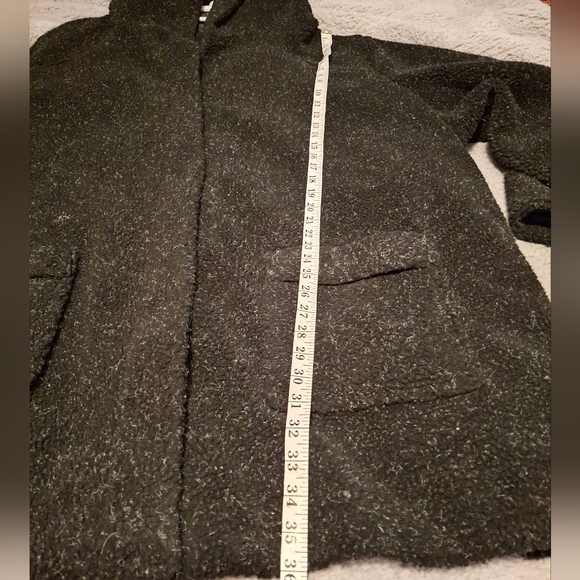 Hooded Fleece Textured Coat - Picture 8 of 11